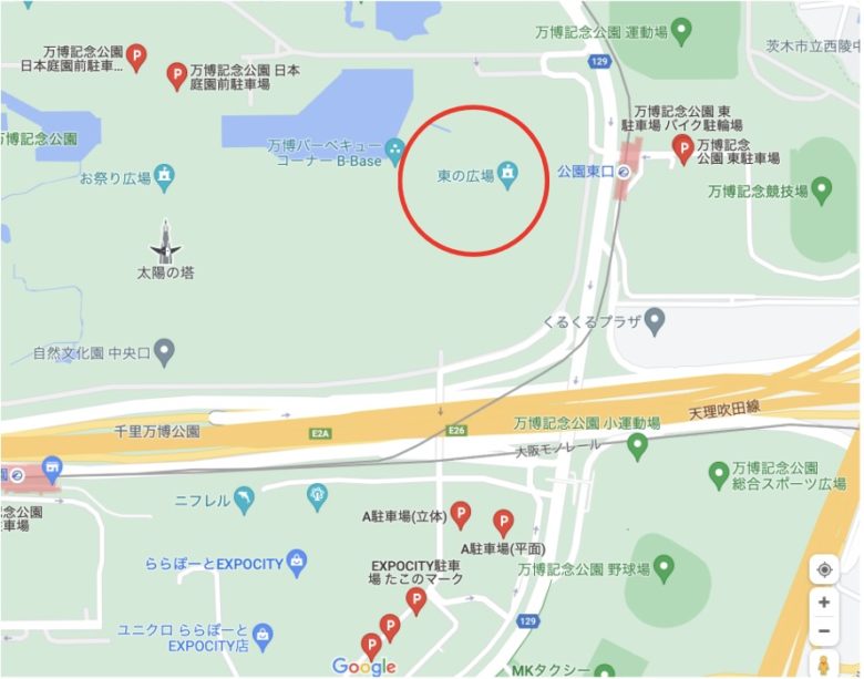 ロハスフェスタ 駐車場